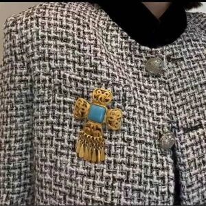 Pre-Owned Chanel 1995 Dangling CC Brooch